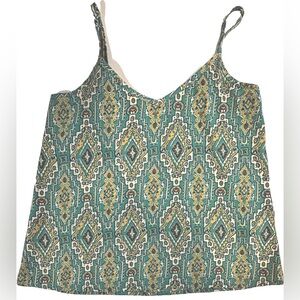 Hollister Women’s Geometric Print Strappy Camisole Multicolored‎ XS